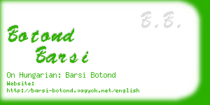 botond barsi business card